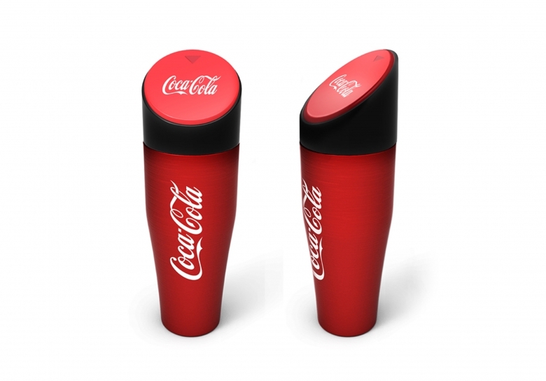 Coca Cola Aluminum glass